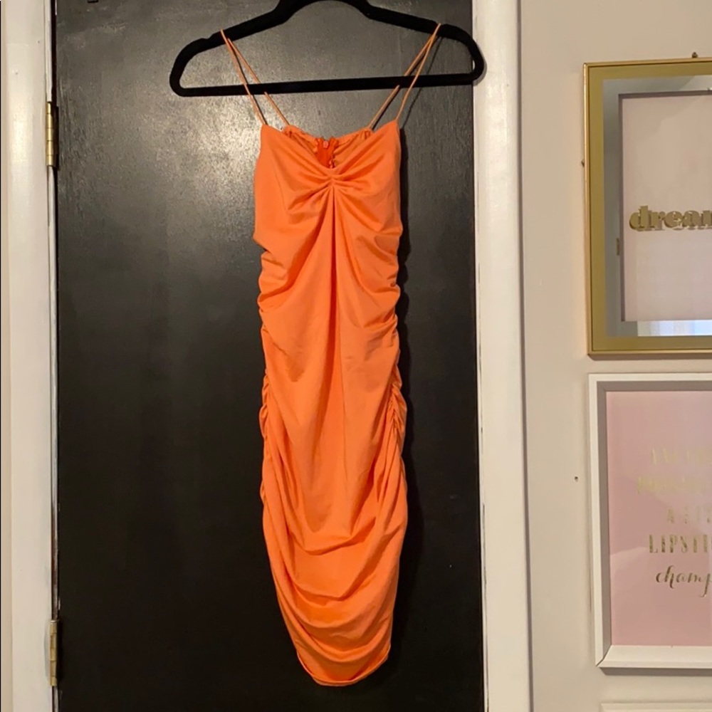 Peachy coral dress